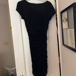BCBG black zipper détail dress